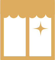 lavage de vitres en gironde particuliers et professionnels - vitrine icône vitreos